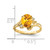 14k 9x7mm Oval Citrine AA Diamond ring - X6-12E2B9F5-5487