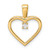 14K AA .05ct. Diamond Heart Pendant - PM-A3560022-2585