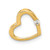 14k AA Diamond Heart Chain Slide