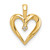 14k AA Diamond Heart Pend