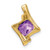 14k Amethyst and Diamond Pendant - PM-8BD7046A-4141