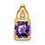 14k Amethyst and Diamond Pendant - PM-ADFE1AE2-6837