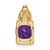 14k Amethyst and Diamond Pendant - PM-ADFE1AE2-6837