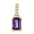 14K Amethyst and Diamond Pendant - PM-CD947023-2423