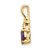 14k Amethyst and Diamond Pendant - XB-BF134349-7681