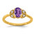 14k Amethyst and Diamond Ring - RM-0AE42415-6569