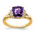 14k Amethyst and Diamond Ring - RM-518C1182-2978