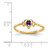 14K Amethyst Birthstone Heart Ring