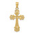 14k and Rhodium D/C Cross Pendant