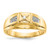 14k and Rhodium Diamond Mens Ring - RM-2FD0AF5D-7699