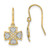 14K and Rhodium Fancy Dangle Wire Earrings - TF-98A6E933-4593