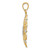 14K and Rhodium Starburst Pendant