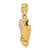 14k and White Rhodium D/C Soccer Cleat Pendant