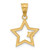 14K and White Rhodium D/C Stars Pendant - C4-7F70DB2E-4602