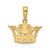 14k and White Rhodium Diamond-cut Crown Pendant - M2-E07DC913-4936