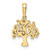 14k and White Rhodium Diamond-cut Tree of Life Pendant - M2-3250C67B-4386