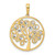 14k and White Rhodium Diamond-cut Tree of Life Pendant - M3-D5752B2A-4906
