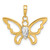 14K and White Rhodium Polished and D/C Butterfly Pendant - C4-C9735965-5576