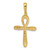14k Ankh Cross Pendant - K2-9F076563-1913