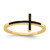 14k Antiqued Sideways Cross Ring