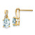 14K Aquamarine and Diamond Earrings - EM-B2C1935B-2259