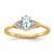 14k Aquamarine and Diamond Ring - XB-59ACA650-9697