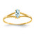 14k Aquamarine Birthstone Ring - XB-22BDF640-1590