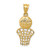 14K Basketball and Net Charm