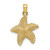 14K Beaded Textured Starfish Charm - K8-B71DEEC9-6160