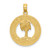 14K BEAUFORT SC Palm Tree Charm
