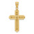 14k Beveled Cross Pendant
