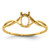 14k Birthstone Ring Mounting - XB-5F7DEABA-9209