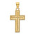 14K Block Cross Charm - K8-2E04A48A-4687