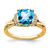 14k Blue Topaz and Diamond Ring - RM-DA147853-2245