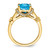 14k Blue Topaz and Diamond Ring - RM-DA147853-2245