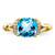14k Blue Topaz and Diamond Ring - RM-DA147853-2245