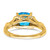 14k Blue Topaz and Diamond Ring - RM-DA147853-2245