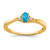 14K Blue Topaz and Diamond Ring - RM-E8214FB8-2977