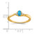 14K Blue Topaz and Diamond Ring - RM-E8214FB8-2977