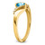 14k Blue Topaz and Diamond Ring - RM-FE3B651E-8541