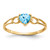 14k Blue Topaz Birthstone Ring - XB-5094D07B-7902