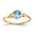 14k Blue Topaz Birthstone Ring - XB-D811032D-1860