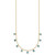 14k Blue Topaz w/2in ext. Necklace