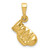 14k Boxing Glove Pendant