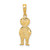 14K Boy with Hands in Pocket Pendant