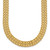 14K Brushed and Polished Basket Weave Pattern 17 inch Necklace