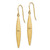 14k Brushed Dangle Earrings