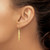 14k Brushed Dangle Earrings