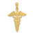 14k Caduceus Pendant - C2-487A0912-3271