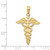14k Caduceus Pendant - C2-487A0912-3271